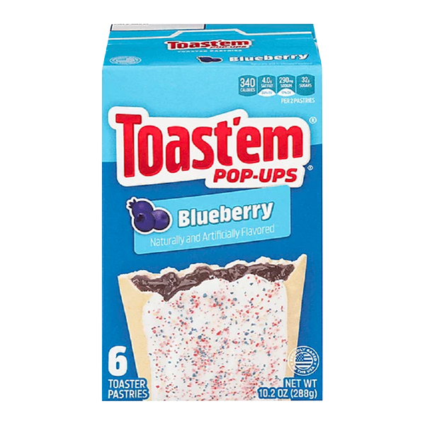 Toast'em POP-UPS - Frosted Blueberry Toaster Pastries (288g)