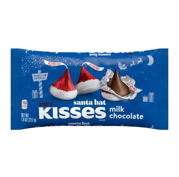 Hershey Milk Chocolate Santa Hat Kisses (221g) [Christmas]