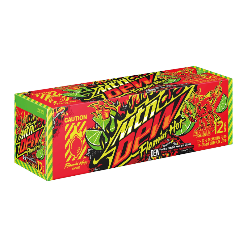 Mountain Dew Flamin' Hot- 12 Pack (12 x 355ml)