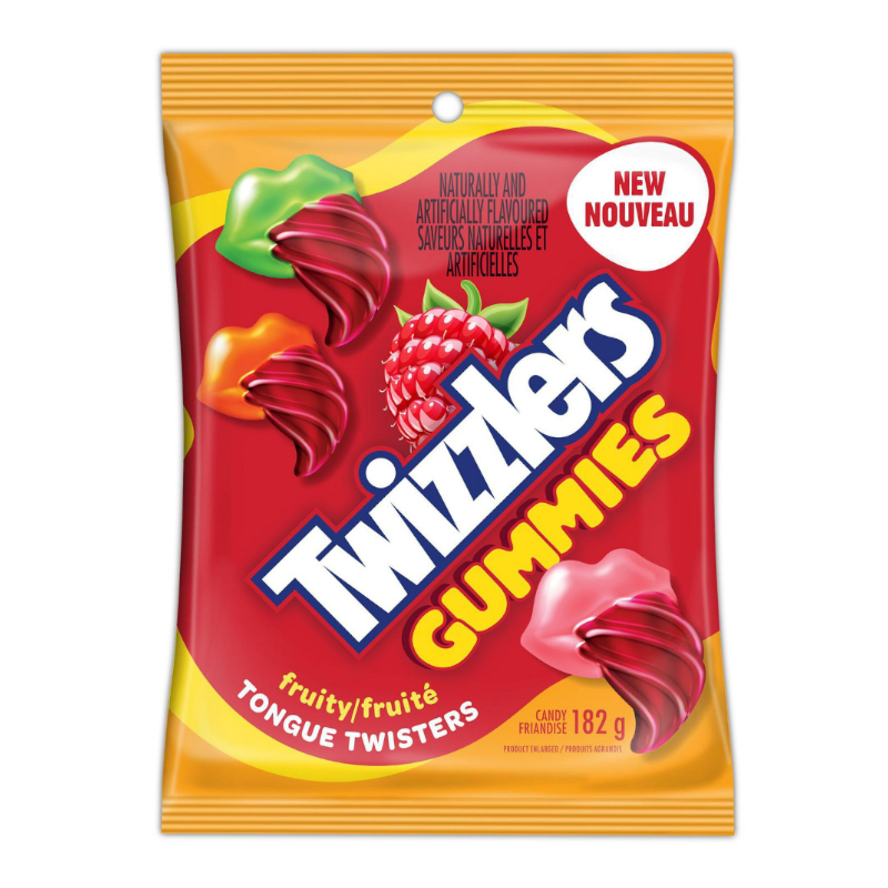 Twizzlers Tongue Twisters Gummies Fruity (182g)