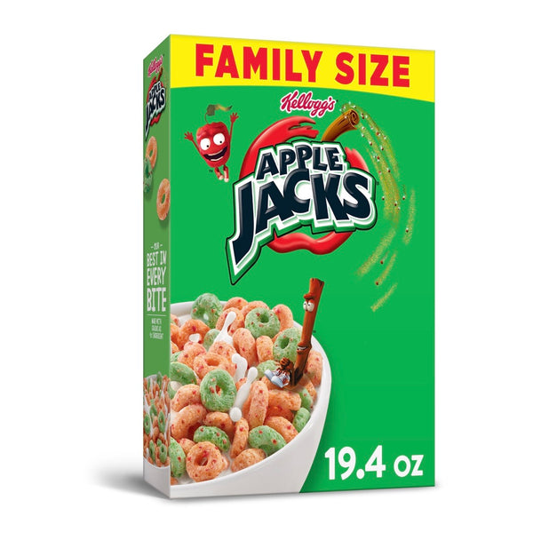 Kelloggs Apple Jacks Cereal Family Size 550g