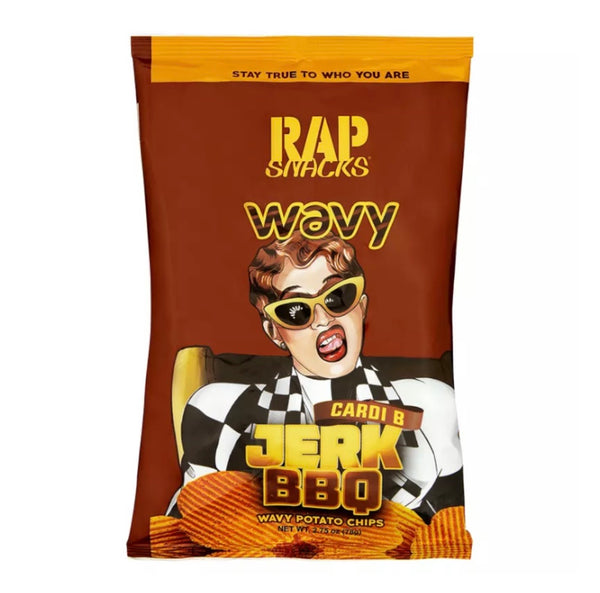 rap snacks wavy jerk bbq cardi b 78g