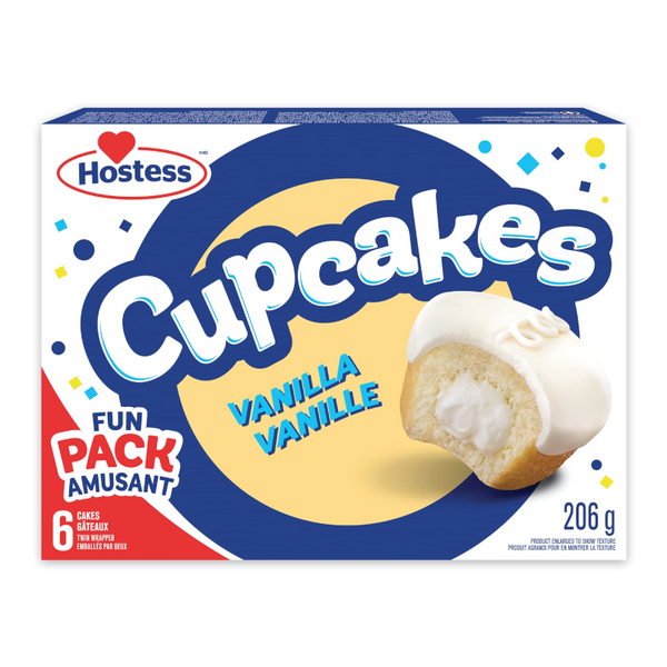 Hostess Vanilla Cupcakes Fun Pack (206g)