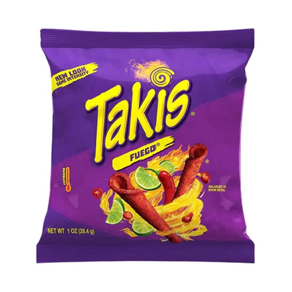 Takis Fuego Hot Chili Pepper & Lime Tortilla Chips (28.4g)