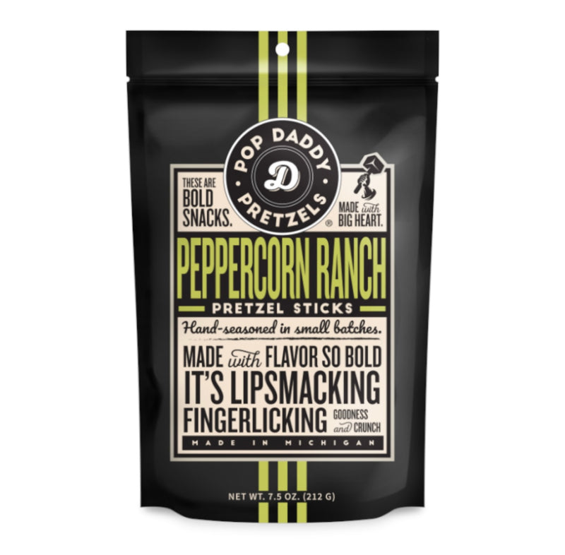 Pop Daddy Peppercorn Ranch Seasoned Pretzel Sticks (212g)