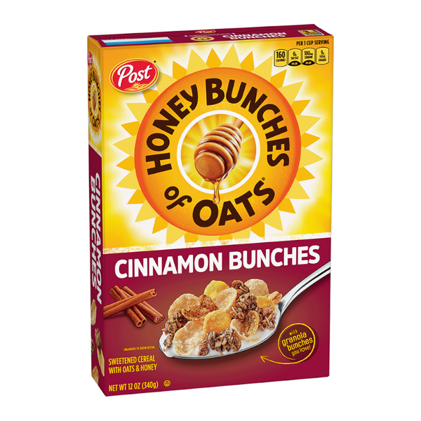 Post Honey Bunches Of Oats Cinnamon Bunches (340g)