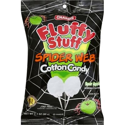 charms fluffy stuff spider web cotton candy 60g