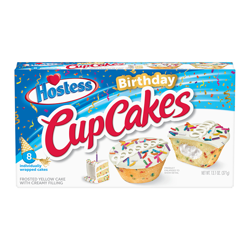 Hostess Birthday CupCakes- 8 Pack (371g)