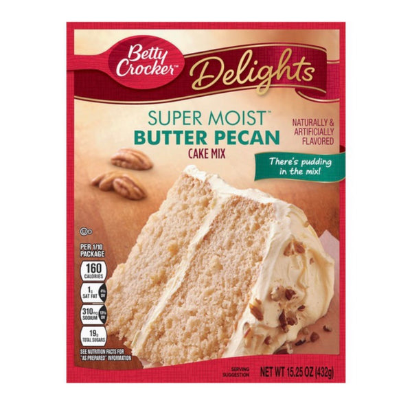 Betty Crocker Delights Super Moist Butter Pecan Cake Mix 432g