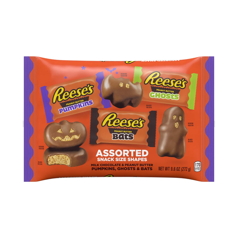 Reese’s Assorted Snack Size Shapes Bag (272g) [Halloween]