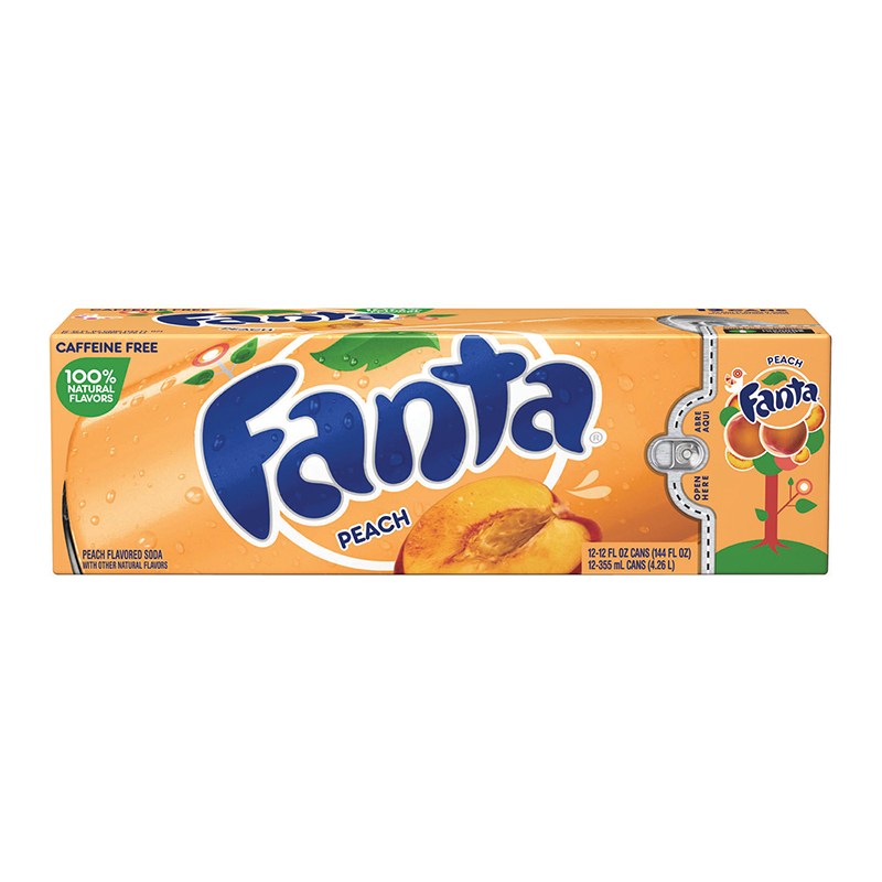 Fanta Peach Case- 12 Pack (12 x 355ml)