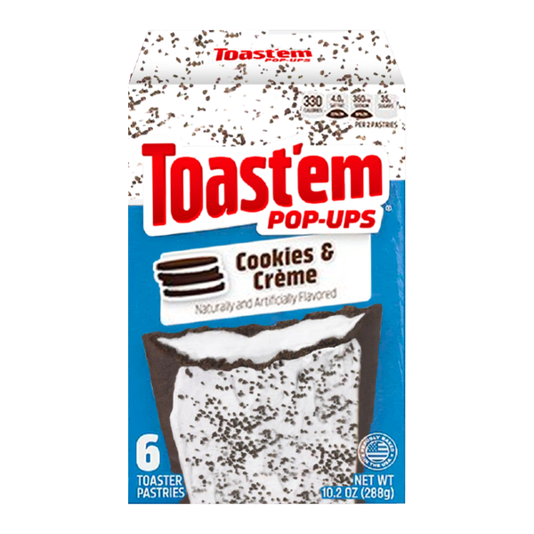 Toast'em POP-UPS - Frosted Cookies & Creme Toaster Pastries (288g)