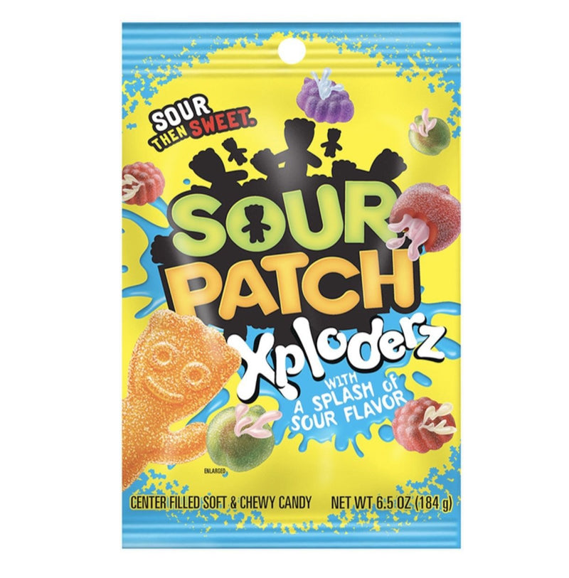 sour patch xploderz peg bag 184g