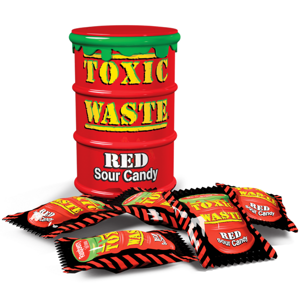 Toxic Waste Red Drum Extreme Sour Candy (42g)