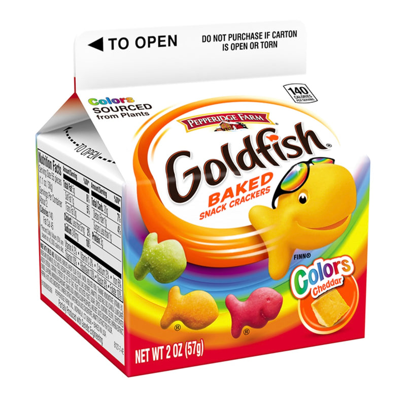 Pepperidge Farm Goldfish Colors Cheddar Crackers Carton (57g)