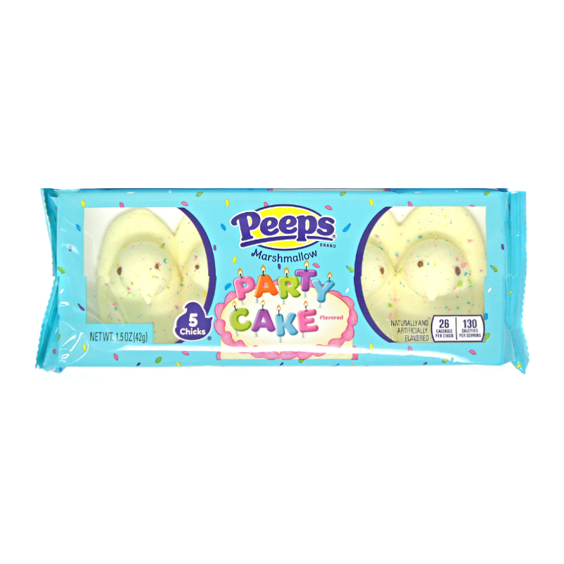 Peeps Party Cake Marshmallow Chicks 5 Pack 42g)