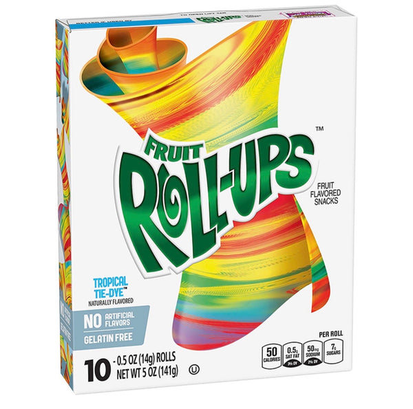 Fruit Rollups Tropical Tie Dye Fruit Snack Rolls