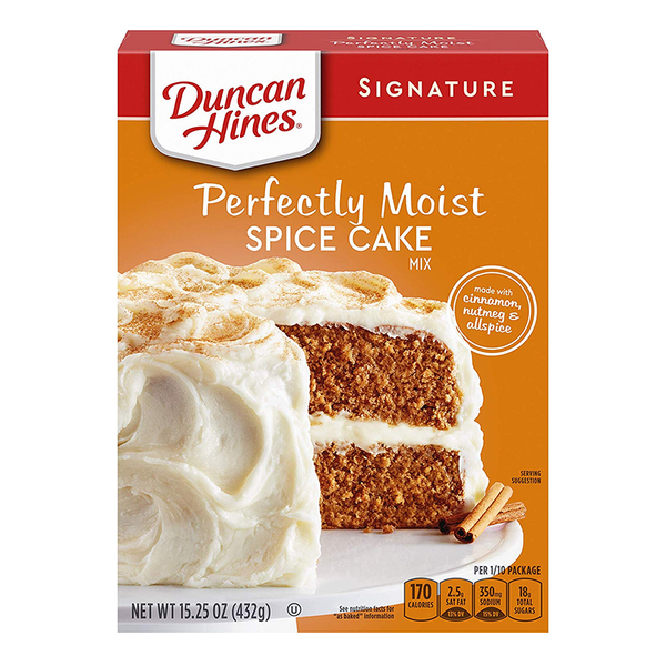 Duncan Hines Signature Perfectly Moist Spice Cake Mix (432g)