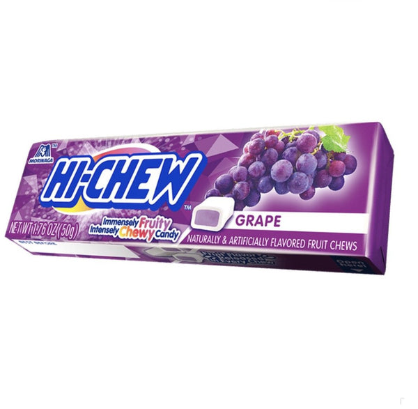 Hi Chew Grape Flavoured Fruit Chews 50g