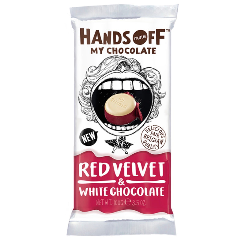 Hands Off My Chocolate Red Velvet And White Chocolate Bar 100g