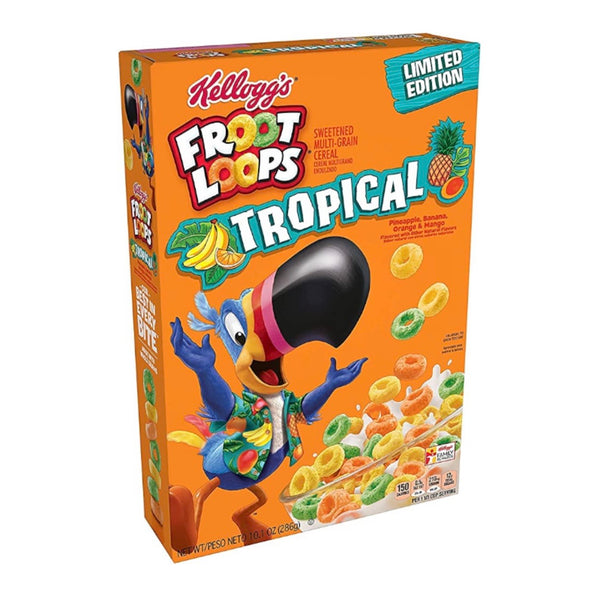 Kelloggs Front Loops Tropical Cereal 286g
