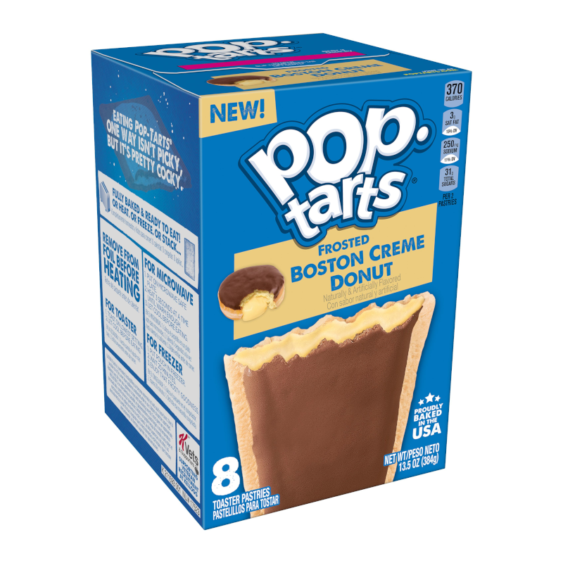 pop tarts frosted Boston creme donut 384g