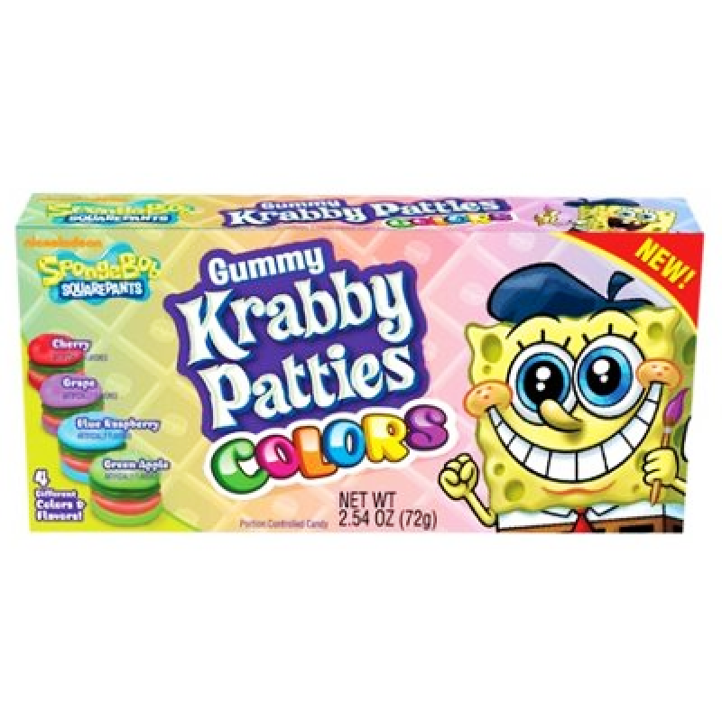 Spongebob Squarepants Gummy Krabby Patties Colors (72g)