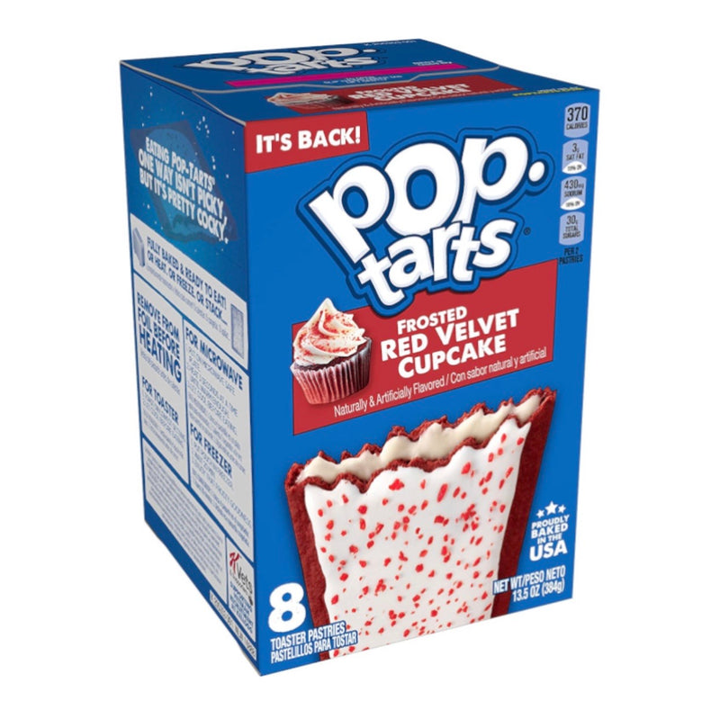 pop tarts frosted red velvet cupcake 8 pack 384g