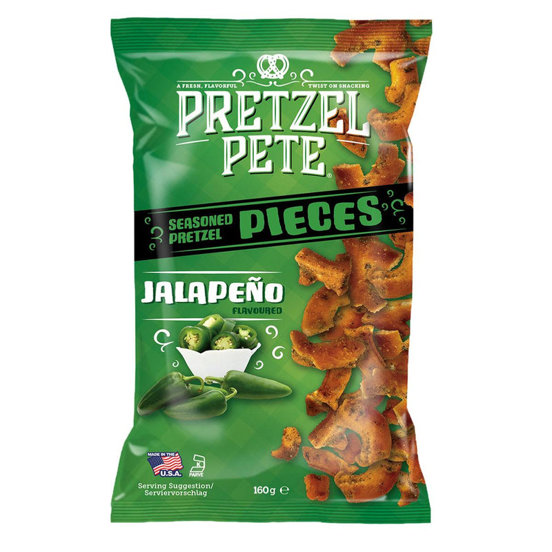 Pretzel Pete Jalapeno Seasoned Pretzel Pieces (160g)