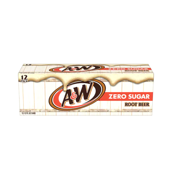 A&W Zero Sugar Root Beer- 12 Pack