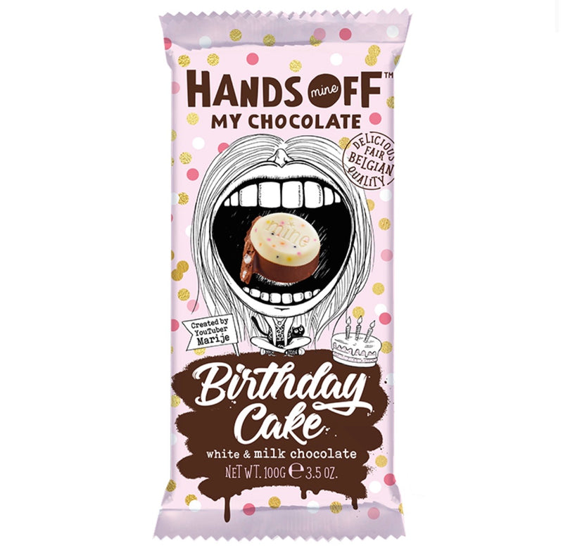 Hands Off My Chocolate Birthday Cake Flavoured Chocolate 100g