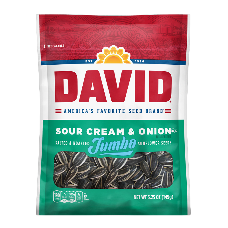 David's Sunflower Seeds Sour Cream & Onion (149g)