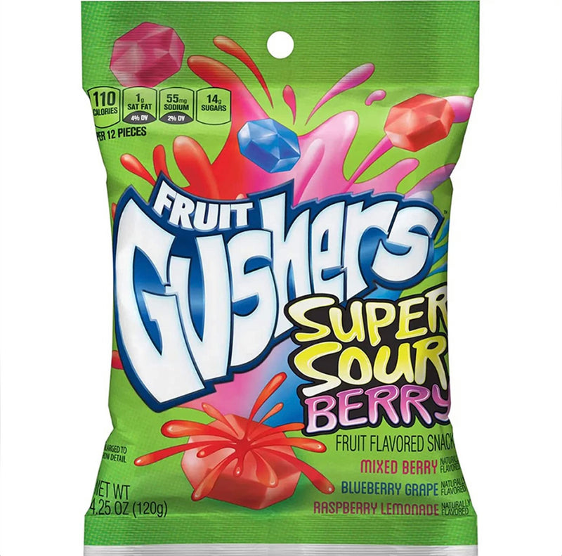 Fruit Gushers Super Sour Berry Peg Bag (120g)