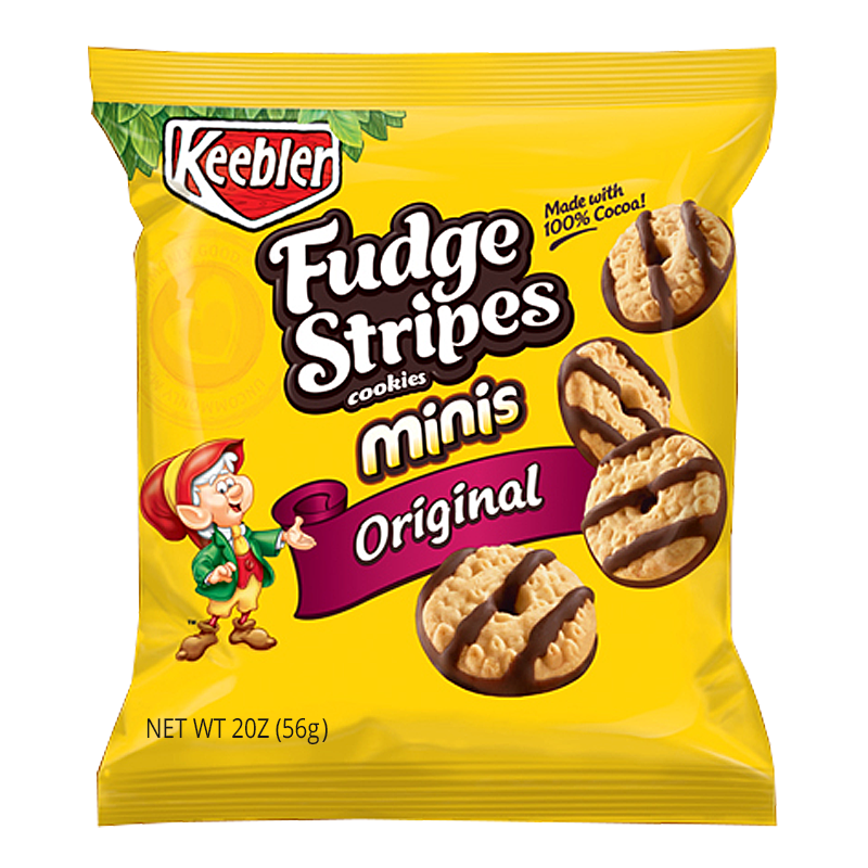 Keebler fudge stripes minis original 56g