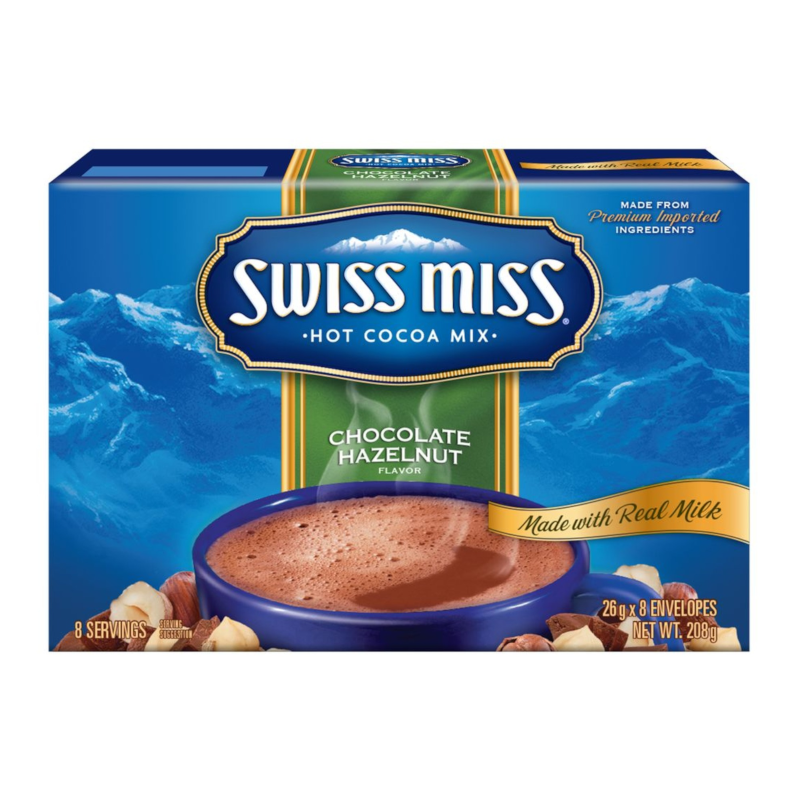 Swiss Miss Chocolate Hazelnut Hot Cocoa Mix- 8 Pack (208g)