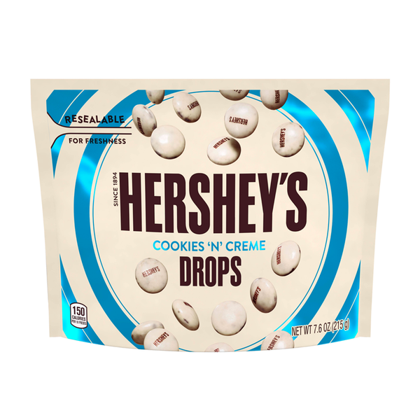 Hershey's Cookies 'N' Creme Drops Pouch (215g)