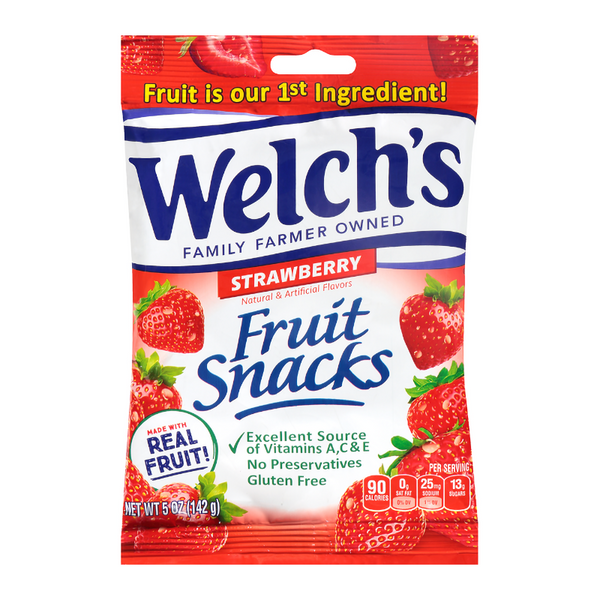 Welch’s Strawberry Fruit Snacks (142g)