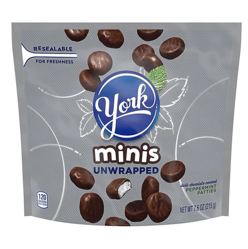 york minis dark chocolate peppermint patties share pack 215g