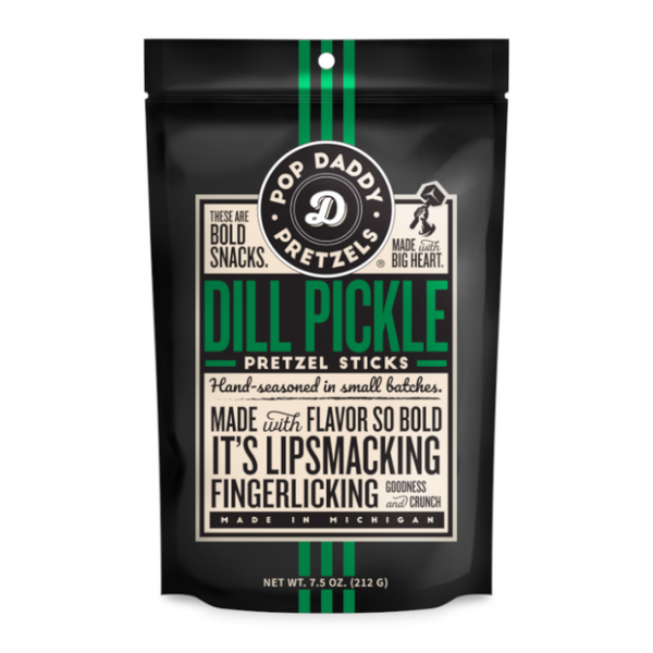 Pop Daddy Dill Pickle Pretzel Sticks (212g)