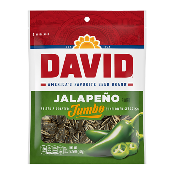 David Jumbo Jalapeño Sunflower Seeds (149g)