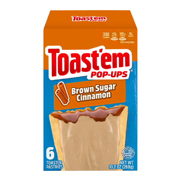 Toast'em POP-UPS - Frosted Brown Sugar Cinnamon Toaster Pastries (288g)