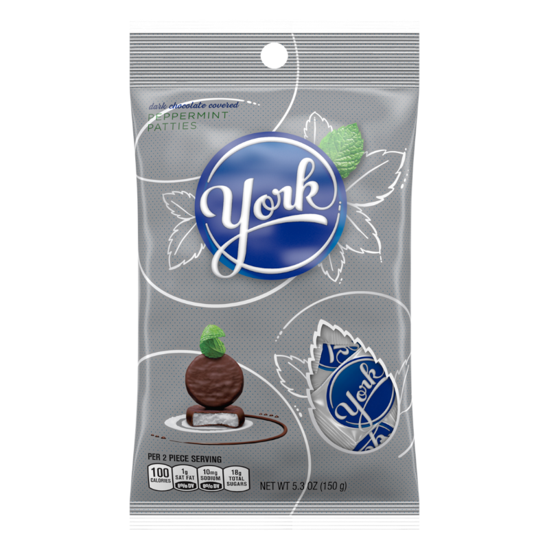 York mini peppermint patties bag 150g