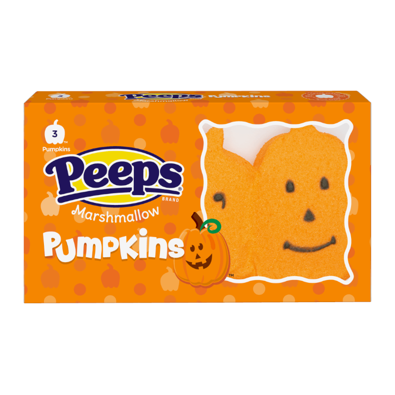 peeps marshmallow pumpkins 3 pack 42g