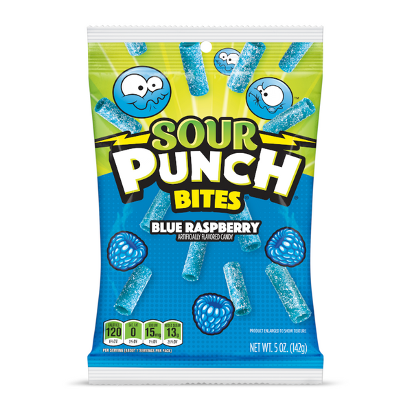 Sour Punch Blue Raspberry Bites (142g)