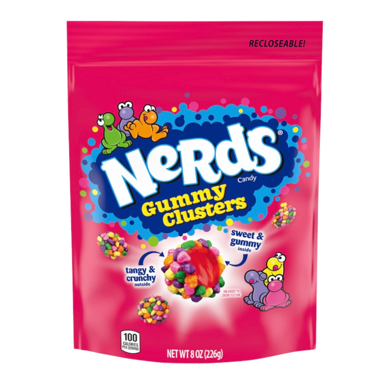 nerds gummy clusters bag 226g