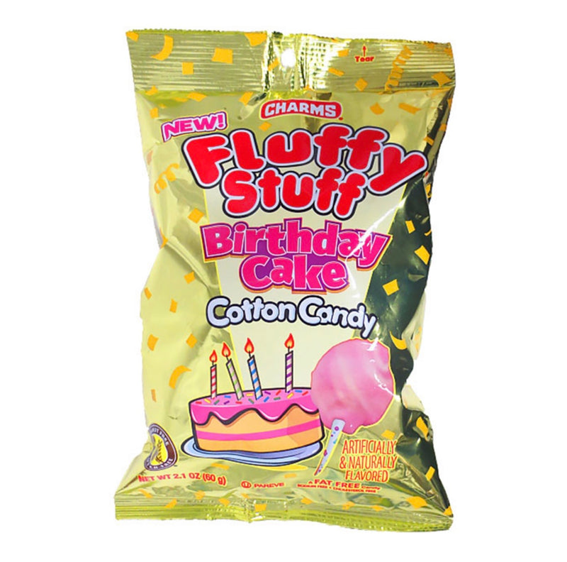 Charms Fluffy Stuff Birthday Cake Cotton Candy 60g