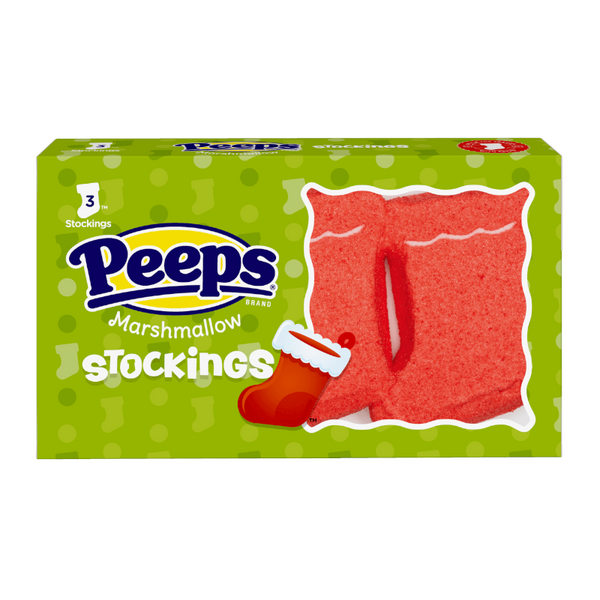 Peeps Marshmallow Stockings- 3 Pack (42g) [Christmas]
