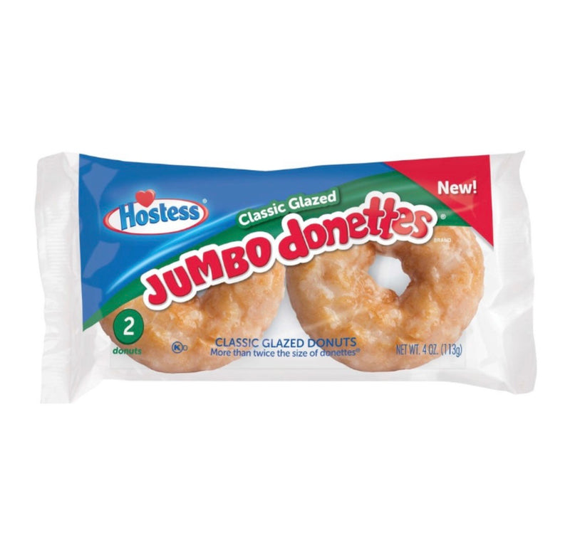 Hostess Classic Glazed Jumbo Donuts Twin Pack 113g