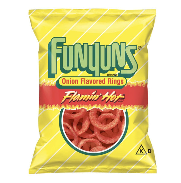 Funyuns Flamin Hot Flavoured Onion Rings Bag 163g