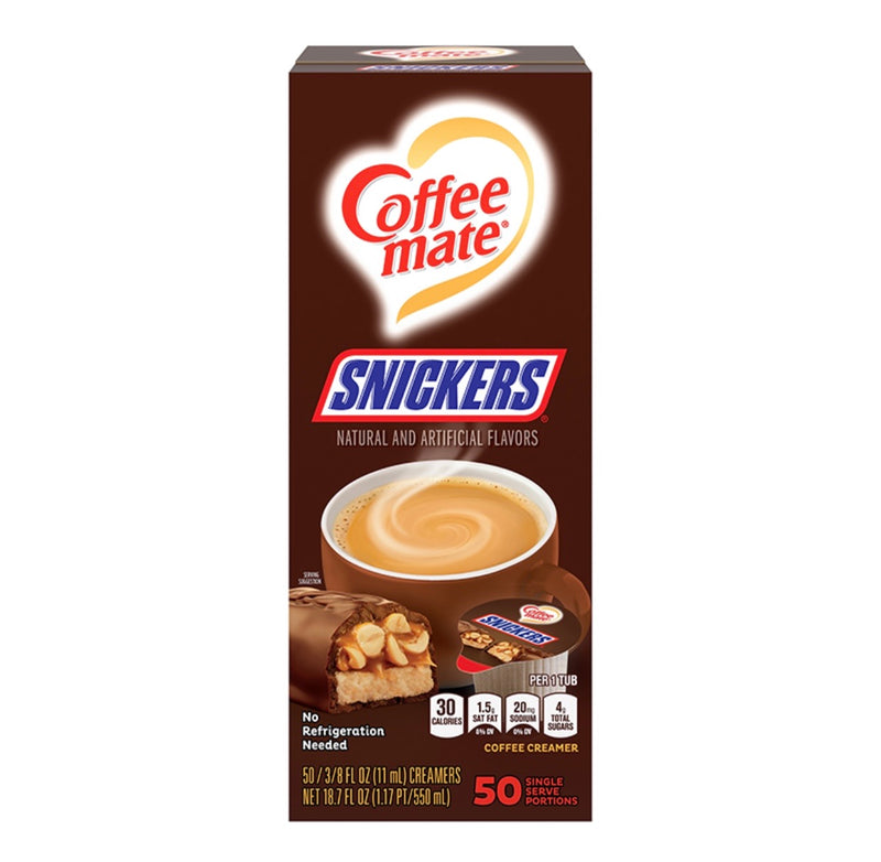 Coffee Mate Snickers Coffee Creamer 50ct